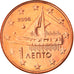 Grécia, Euro Cent, 2006, Athens, MS(65-70), Aço Cromado a Cobre, KM:181