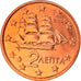 Grecja, 2 Euro Cent, 2006, Athens, MS(65-70), Miedź platerowana stalą, KM:182