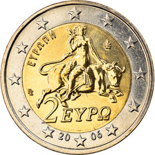 Greece, 2 Euro, 2006, Athens, MS(65-70), Bi-Metallic, KM:188