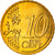 Grécia, 10 Euro Cent, 2007, Athens, MS(65-70), Latão, KM:211