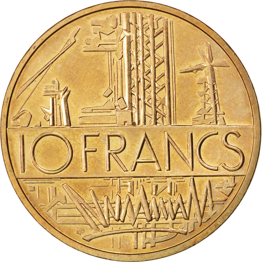 Coin, France, Mathieu, 10 Francs, 1984, MS(63), Nickel-brass, KM:940