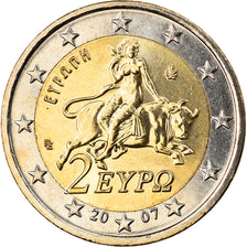 Grèce, 2 Euro, 2007, Athènes, FDC, Bi-Metallic, KM:215