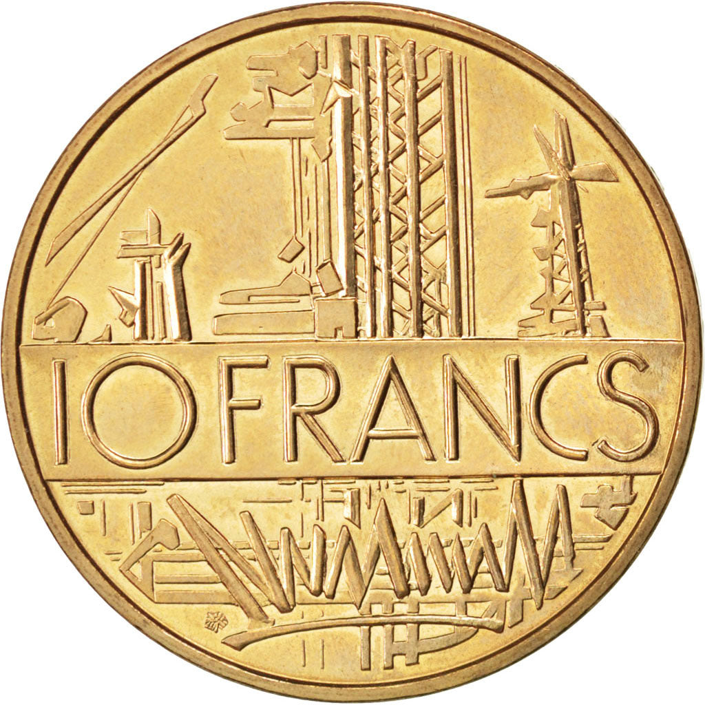 Coin, France, Mathieu, 10 Francs, 1987, MS(63), Nickel-brass, KM:940