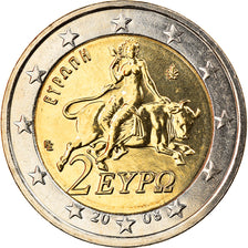Greece, 2 Euro, 2008, Athens, MS(65-70), Bi-Metallic, KM:215