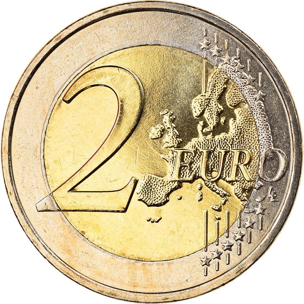 Greece, 2 Euro, 2008, Athens, MS(65-70), Bi-Metallic, KM:215