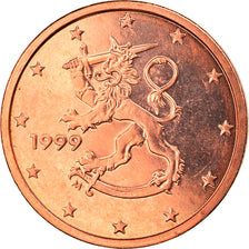 Finlandia, 2 Euro Cent, 1999, Vantaa, FDC, Acciaio placcato rame, KM:99