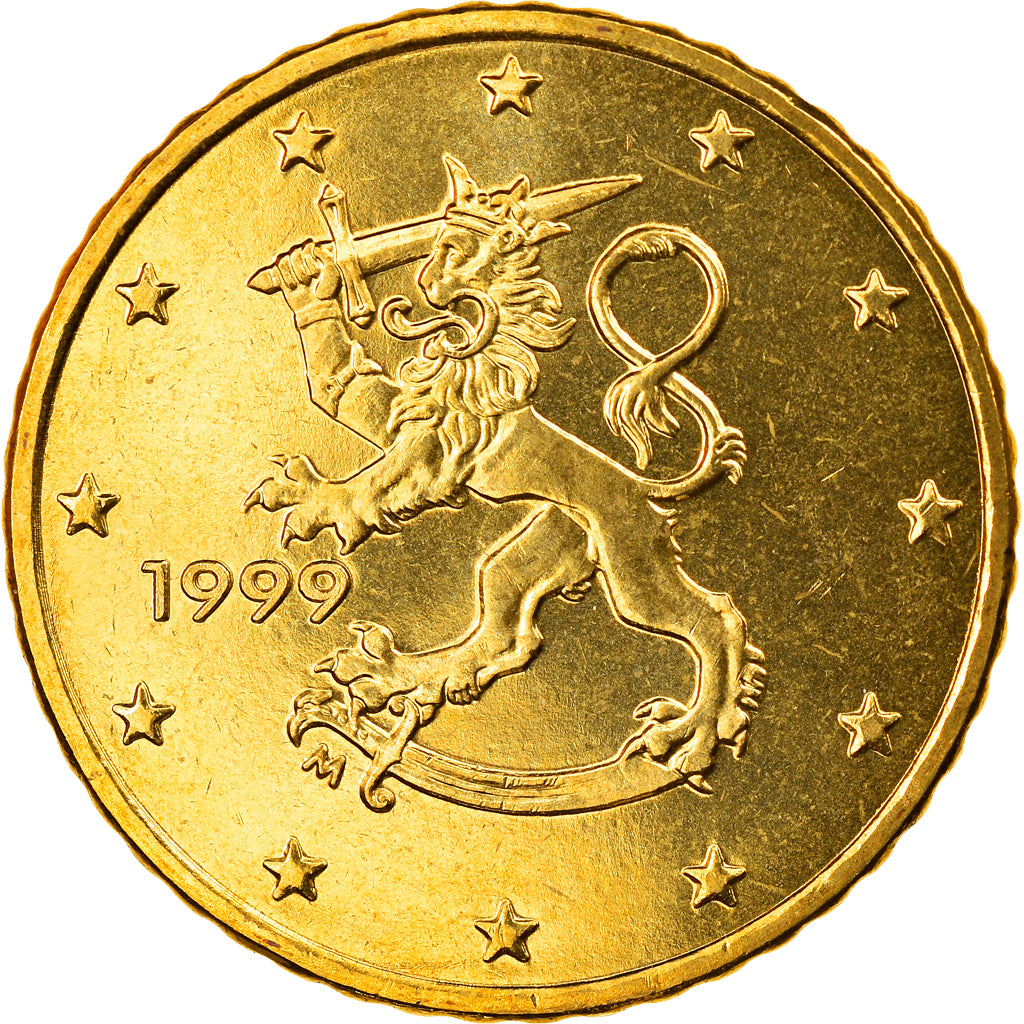 Finlandia, 50 Euro Cent, 1999, Vantaa, FDC, Ottone, KM:103