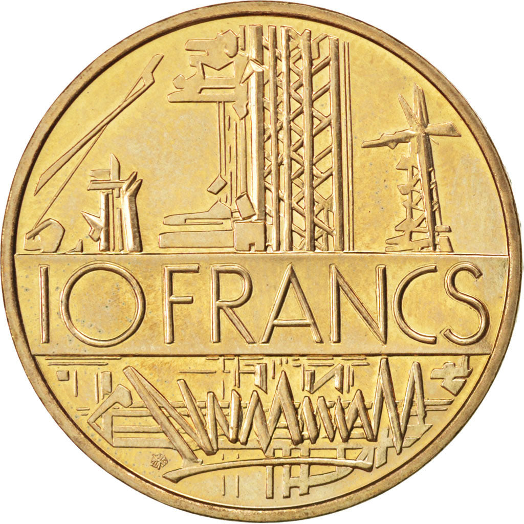 Coin, France, Mathieu, 10 Francs, 1987, MS(63), Nickel-brass, KM:940