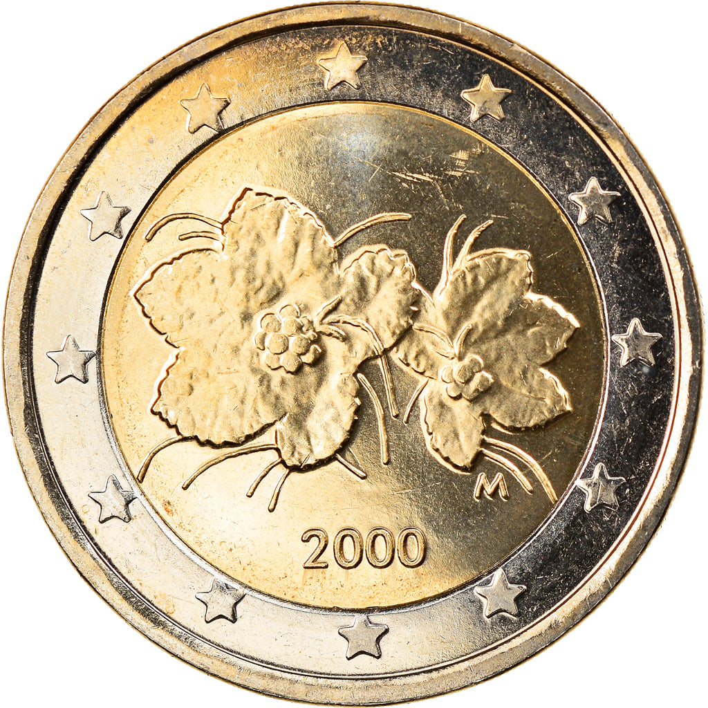 Finland, 2 Euro, 2000, Vantaa, MS(65-70), Bi-Metallic, KM:105