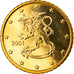 Finland, 50 Euro Cent, 2001, Vantaa, MS(65-70), Brass, KM:103