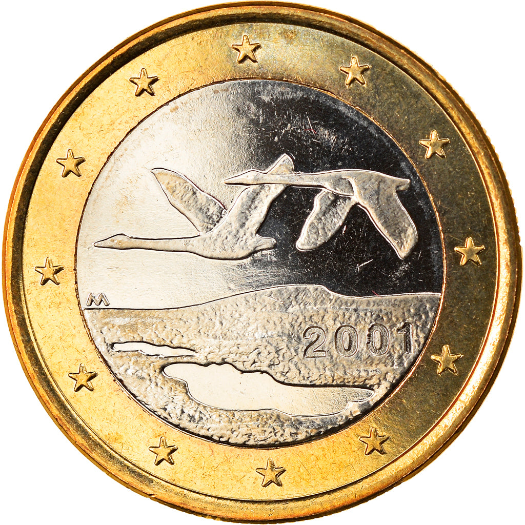 Finlandia, Euro, 2001, Vantaa, FDC, Bi-metallico, KM:104