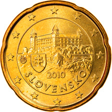 Slovaquie, 20 Euro Cent, 2010, Kremnica, FDC, Laiton, KM:99