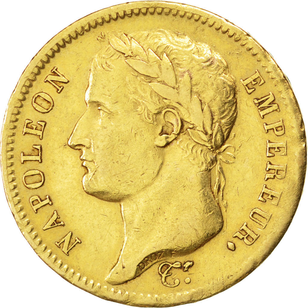 Monnaie, France, Napoléon I, 40 Francs, 1811, Paris, A/Coq, TTB, Or