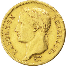 Coin, France, Napoléon I, 40 Francs, 1811, Paris, A/Coq, EF(40-45), Gold