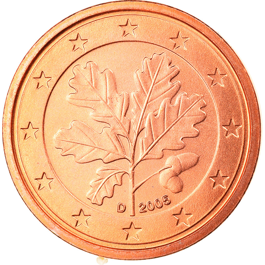 ALEMANHA - REPÚBLICA FEDERAL, Euro Cent, 2005, Munich, MS(65-70), Aço Cromado