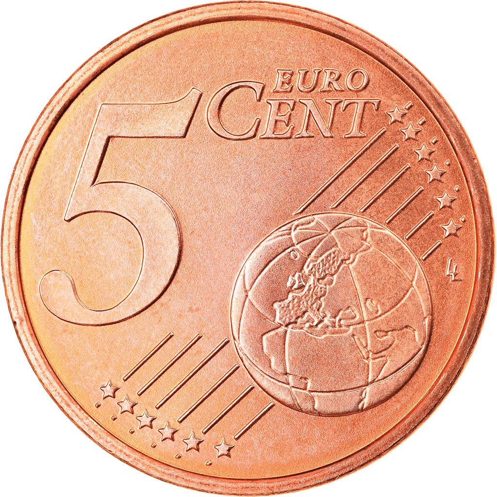 GERMANIA - REPUBBLICA FEDERALE, 5 Euro Cent, 2005, Munich, FDC, Acciaio placcato