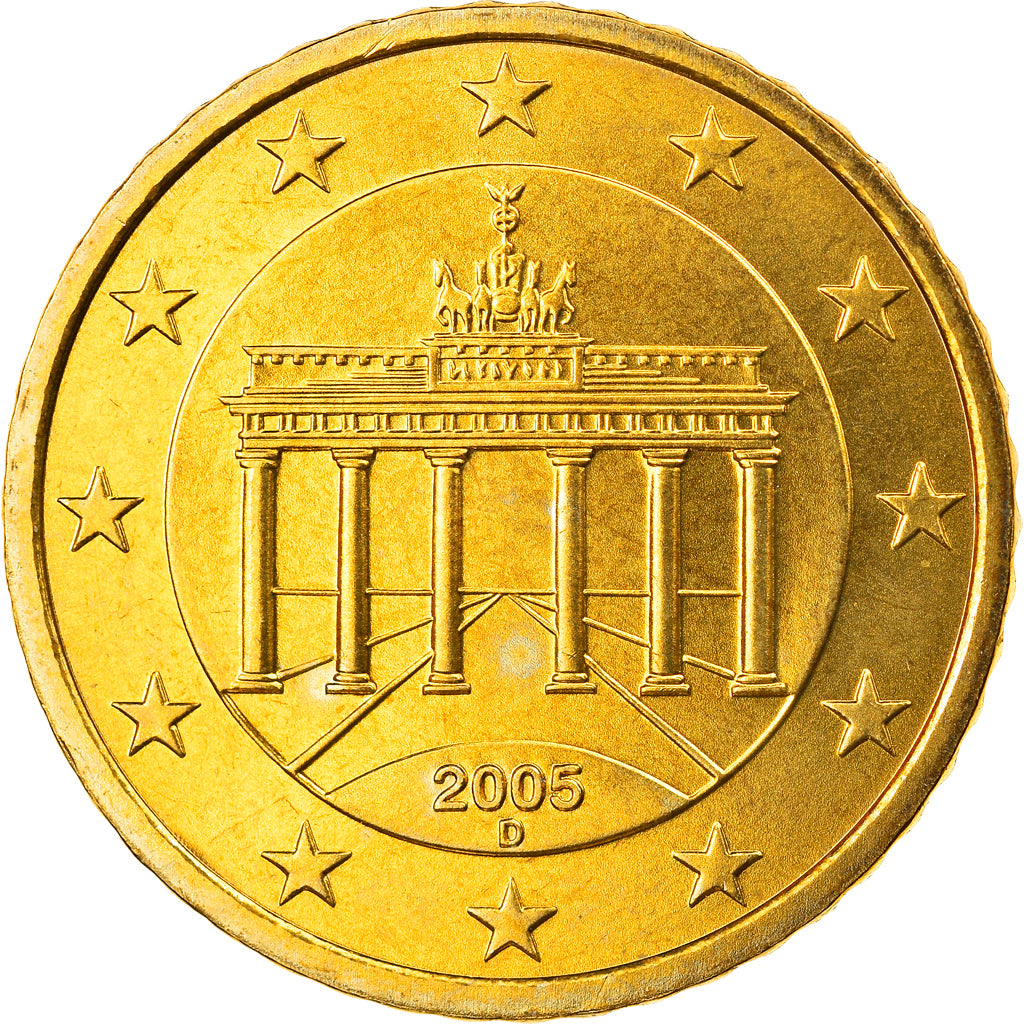 GERMANIA - REPUBBLICA FEDERALE, 50 Euro Cent, 2005, Munich, FDC, Ottone, KM:212