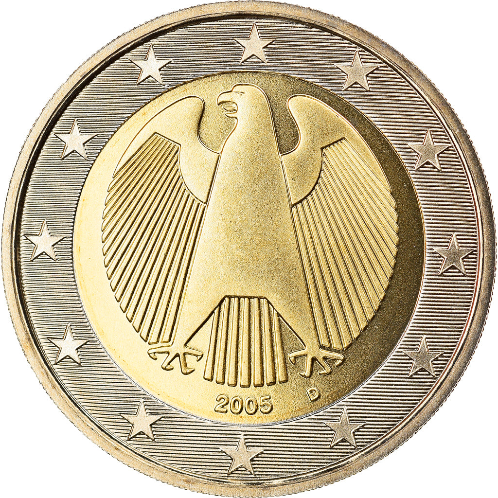 GERMANY - FEDERAL REPUBLIC, 2 Euro, 2005, Munich, MS(65-70), Bi-Metallic, KM:214