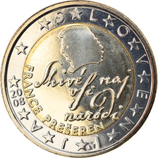 Slovenia, 2 Euro, 2008, Vantaa, MS(65-70), Bi-Metallic, KM:75