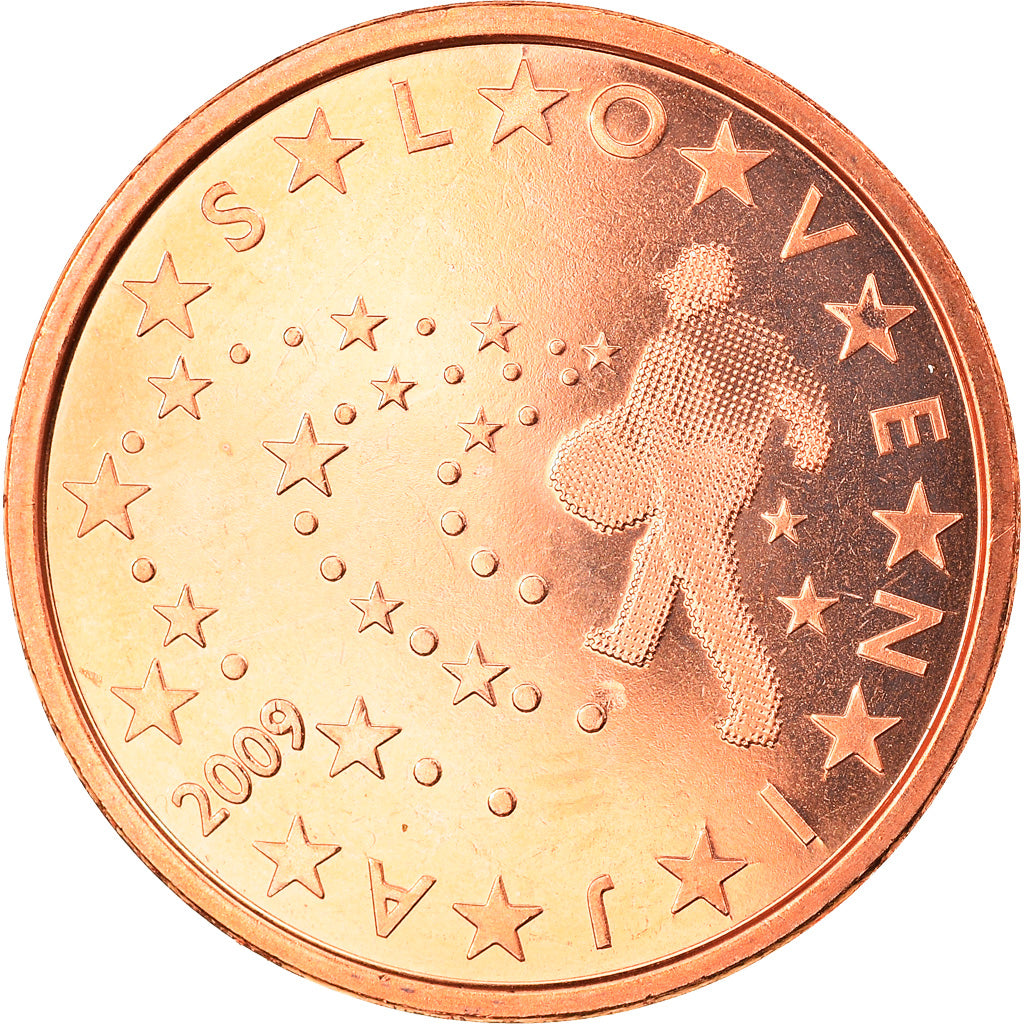 Slovenia, 5 Euro Cent, 2009, MS(65-70), Copper Plated Steel, KM:70