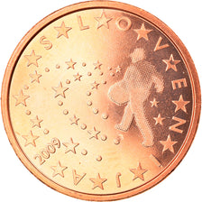 Slovenia, 5 Euro Cent, 2009, MS(65-70), Copper Plated Steel, KM:70