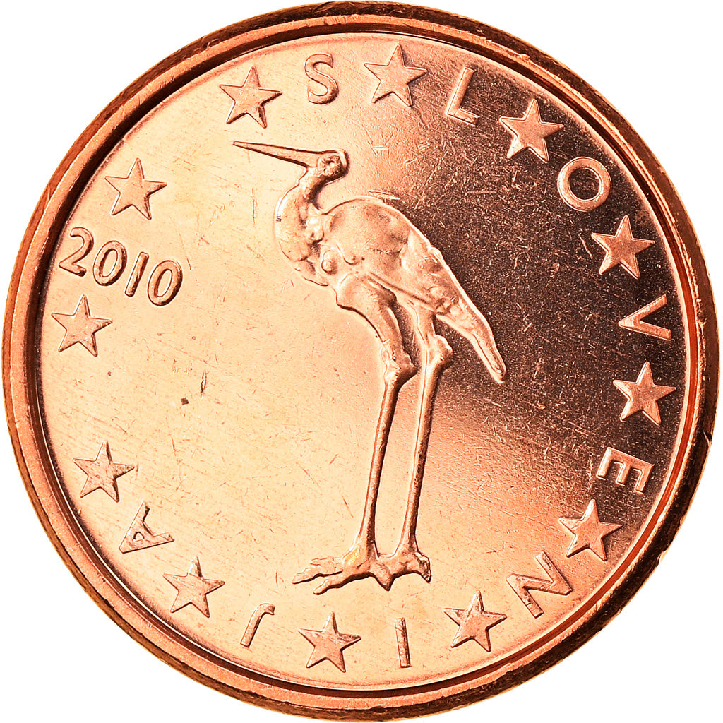 Slovenia, Euro Cent, 2010, FDC, Acciaio placcato rame, KM:68