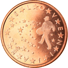 Slovenia, 5 Euro Cent, 2010, FDC, Acciaio placcato rame, KM:70