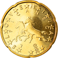 Slowenien, 20 Euro Cent, 2010, STGL, Messing, KM:72