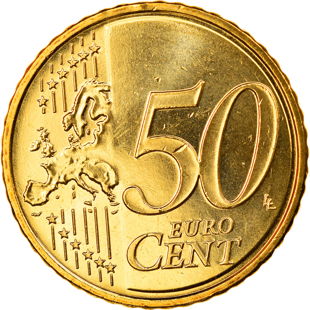Slovenia, 50 Euro Cent, 2010, MS(65-70), Brass, KM:73