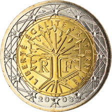 France, 2 Euro, 2003, Paris, MS(65-70), Bi-Metallic, KM:1289