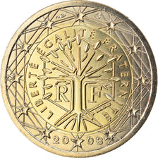 France, 2 Euro, 2003, Paris, MS(65-70), Bi-Metallic, KM:1289