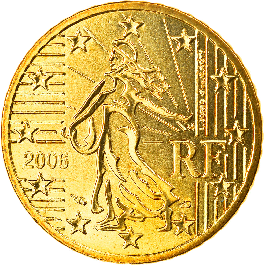 France, 50 Euro Cent, 2006, Paris, FDC, Laiton, KM:1287