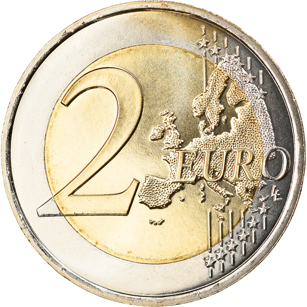 France, 2 Euro, 2007, Paris, MS(65-70), Bi-Metallic, KM:1414
