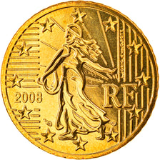 France, 50 Euro Cent, 2007, Paris, MS(65-70), Brass, KM:1412