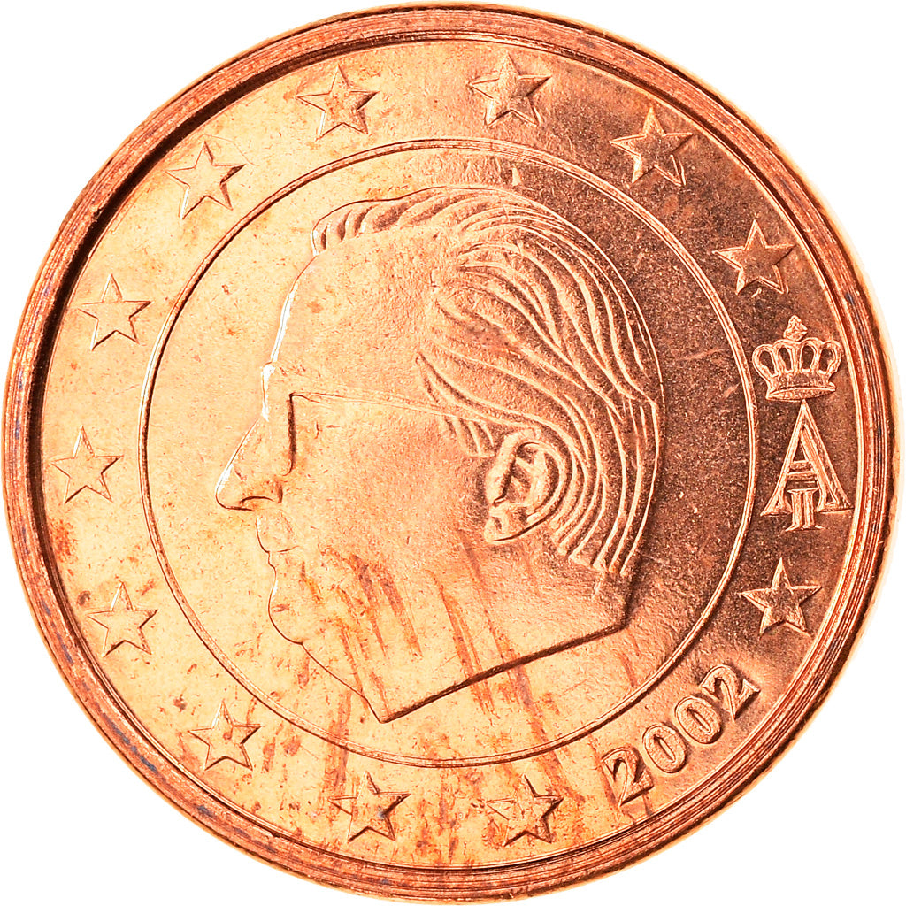 Belgium, Euro Cent, 2002, Brussels, MS(65-70), Copper Plated Steel, KM:224