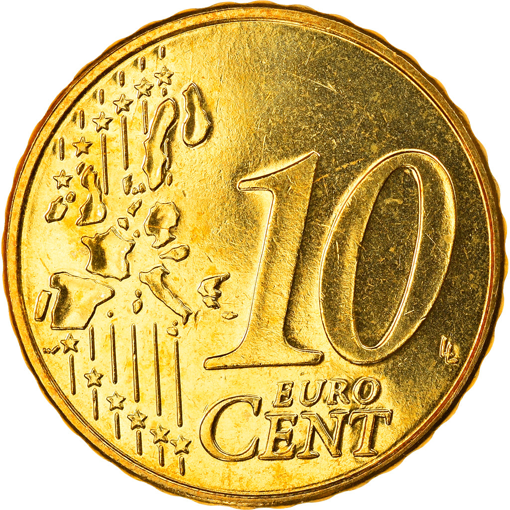 Belgio, 10 Euro Cent, 2002, Brussels, FDC, Ottone, KM:227