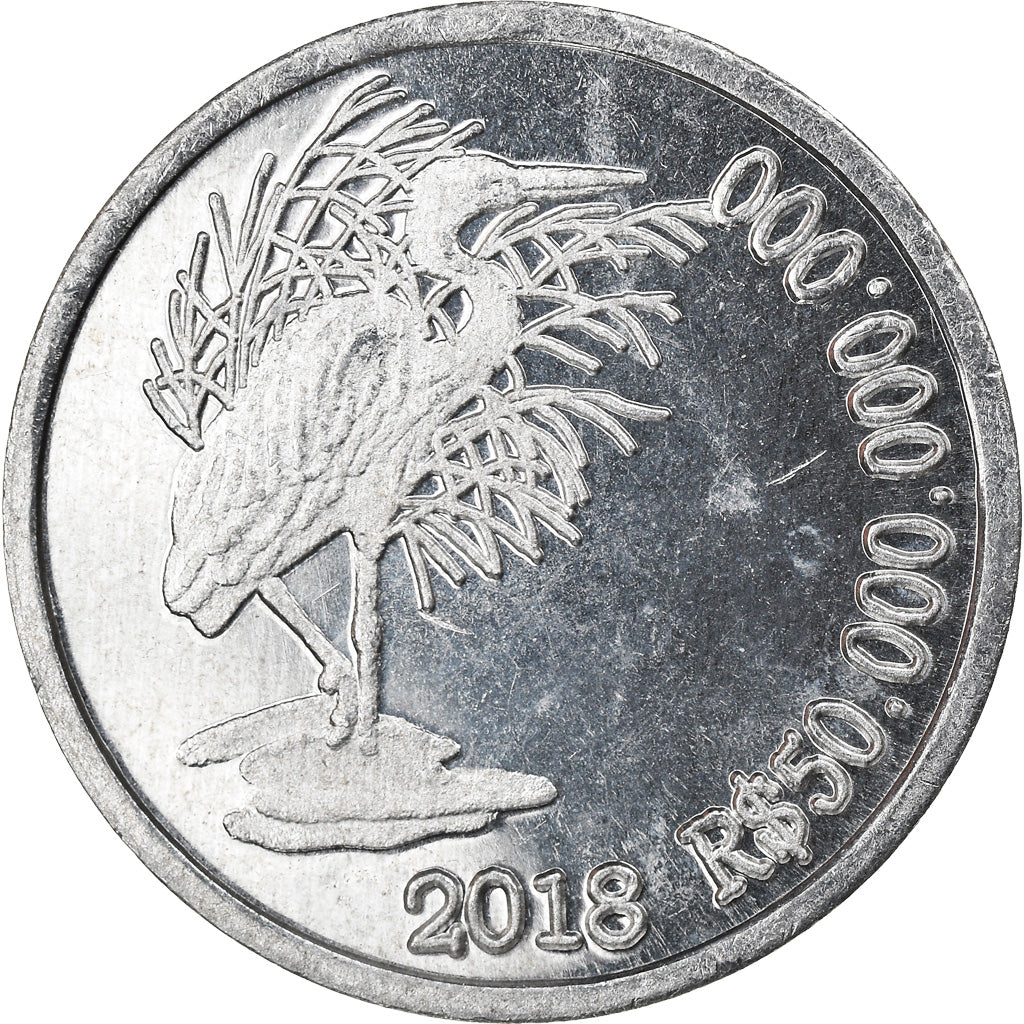 Coin, CABINDA, 50 milliards de reais, 2018, MS(63), Aluminum