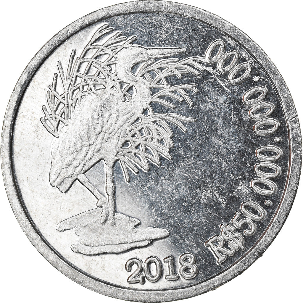 Coin, CABINDA, 50 milliards de reais, 2018, MS(63), Aluminum