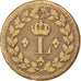 FRANCE, Louis XVIII, Decime, 1814, Strasbourg, KM #701, VF(20-25), Bronze,...