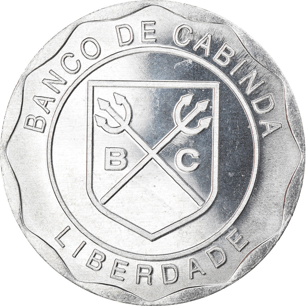 Coin, CABINDA, Macuta, 2019, MS(63), Aluminum