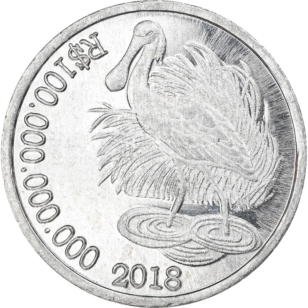 Coin, CABINDA, 100 milliards de reais, 2018, MS(63), Aluminum