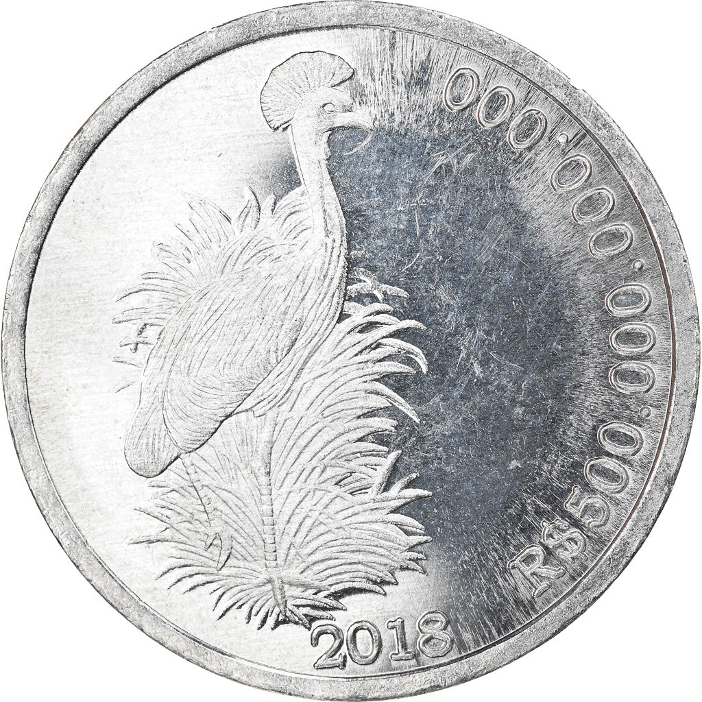 Coin, CABINDA, 500 milliards de reais, 2018, MS(63), Aluminum
