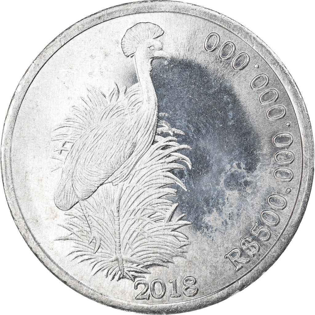 Coin, CABINDA, 500 milliards de reais, 2018, MS(63), Aluminum