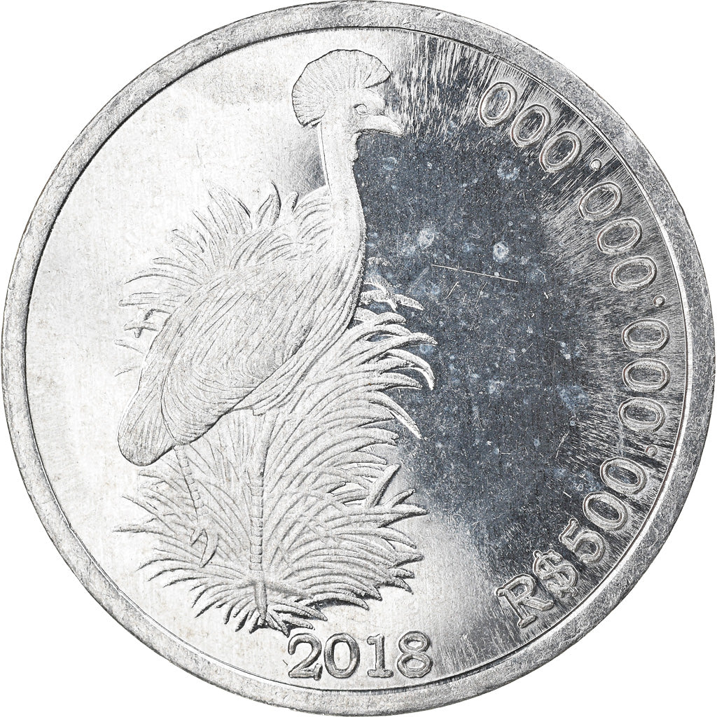 Coin, CABINDA, 500 milliards de reais, 2018, MS(63), Aluminum