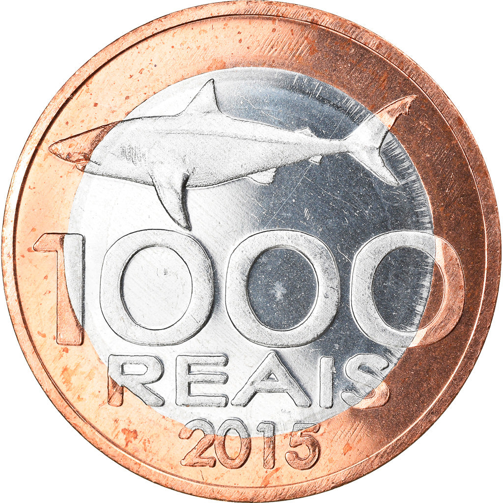 Coin, CABINDA, 1.000 reais, 2015, MS(63), Bi-Metallic