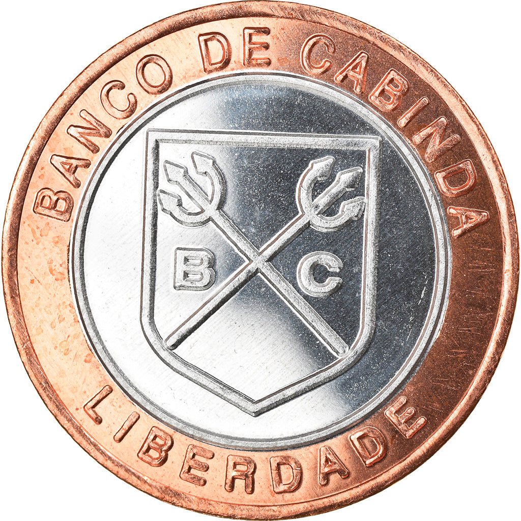 Coin, CABINDA, 1.000 reais, 2015, MS(63), Bi-Metallic