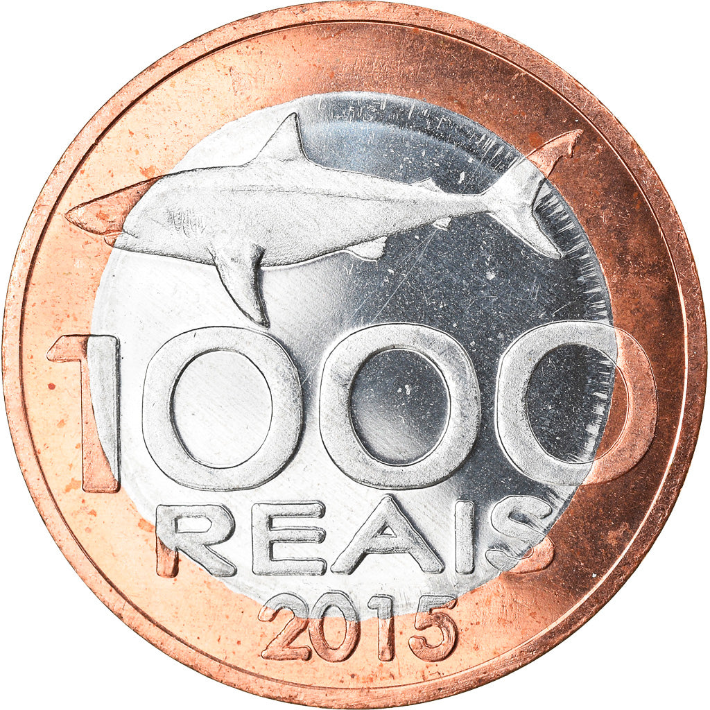 Coin, CABINDA, 1.000 reais, 2015, MS(63), Bi-Metallic