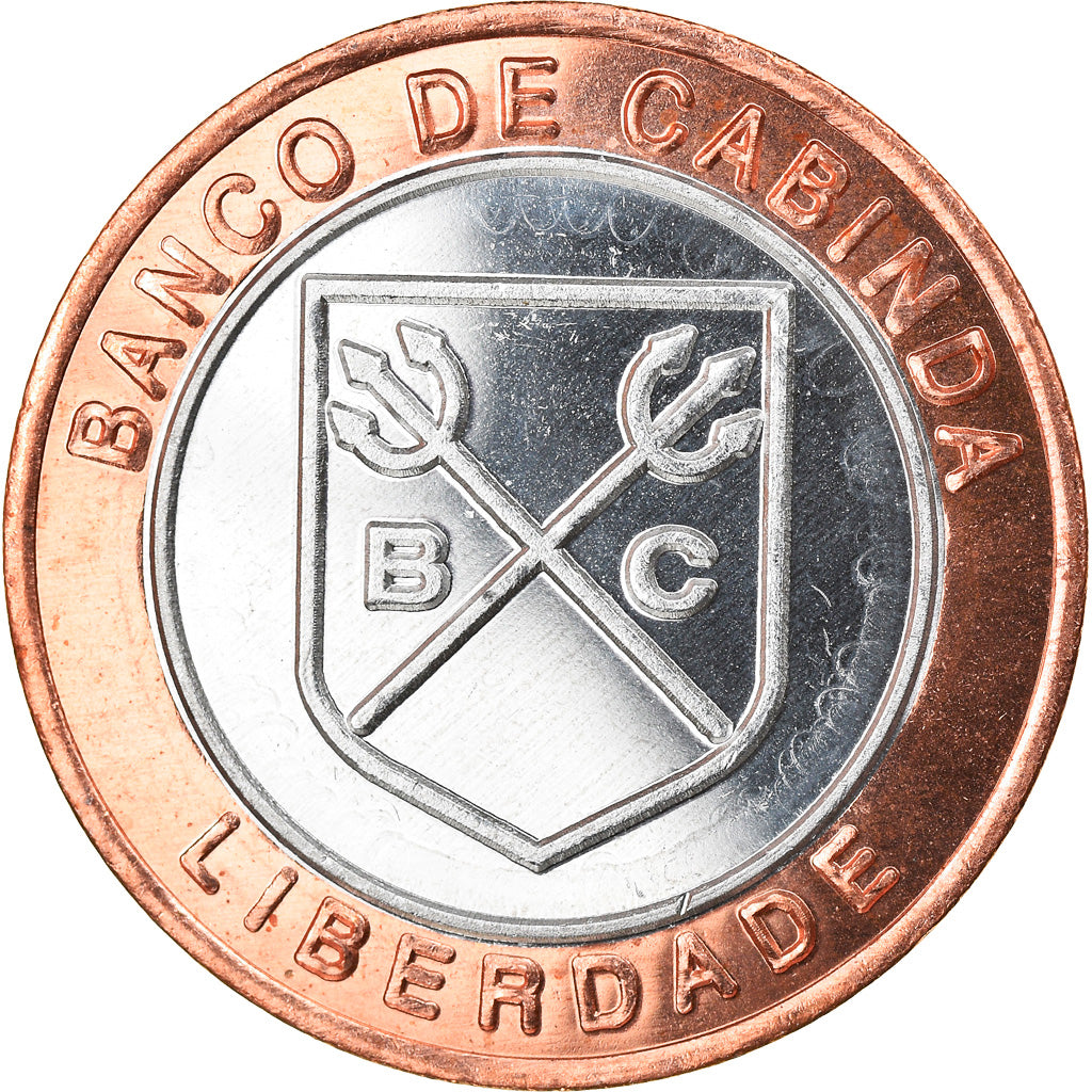 Coin, CABINDA, 1.000 reais, 2015, MS(63), Bi-Metallic