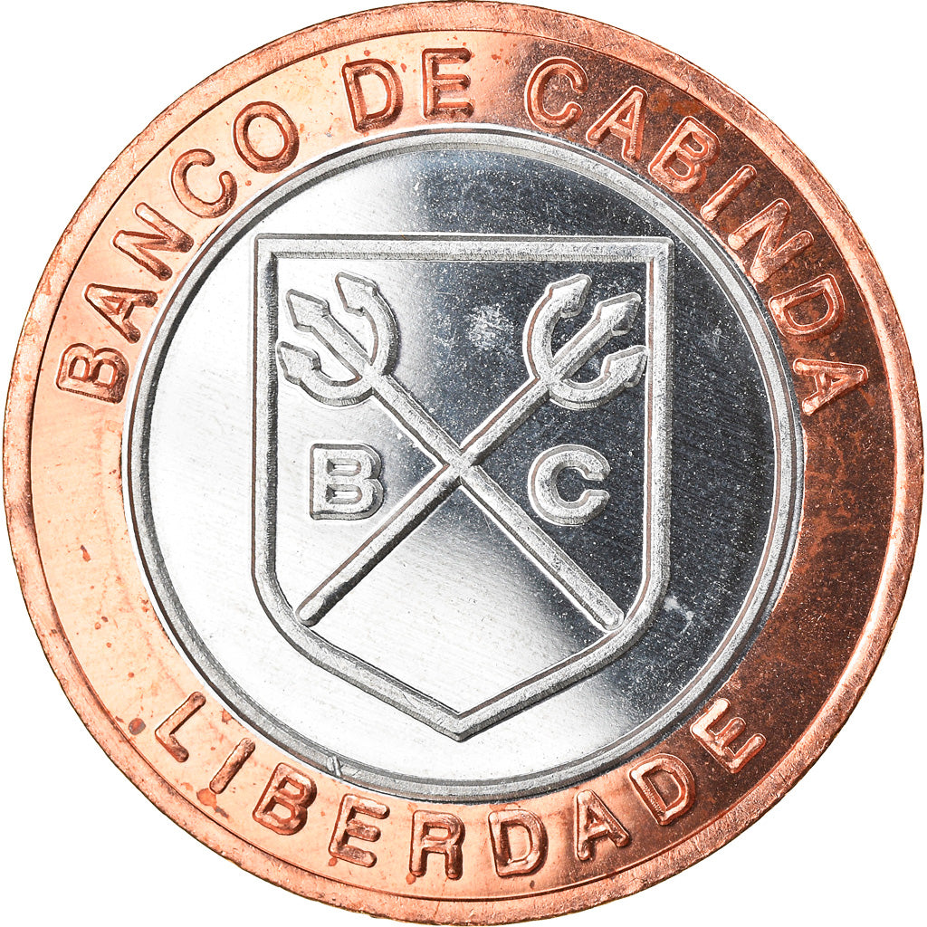 Coin, CABINDA, 1.000 reais, 2015, MS(63), Bi-Metallic