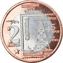 Coin, CABINDA, Independance anniversary, 2 Macutas, 2020, MS(63), Bi-Metallic